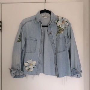 Vintage Crop Denim Shirt